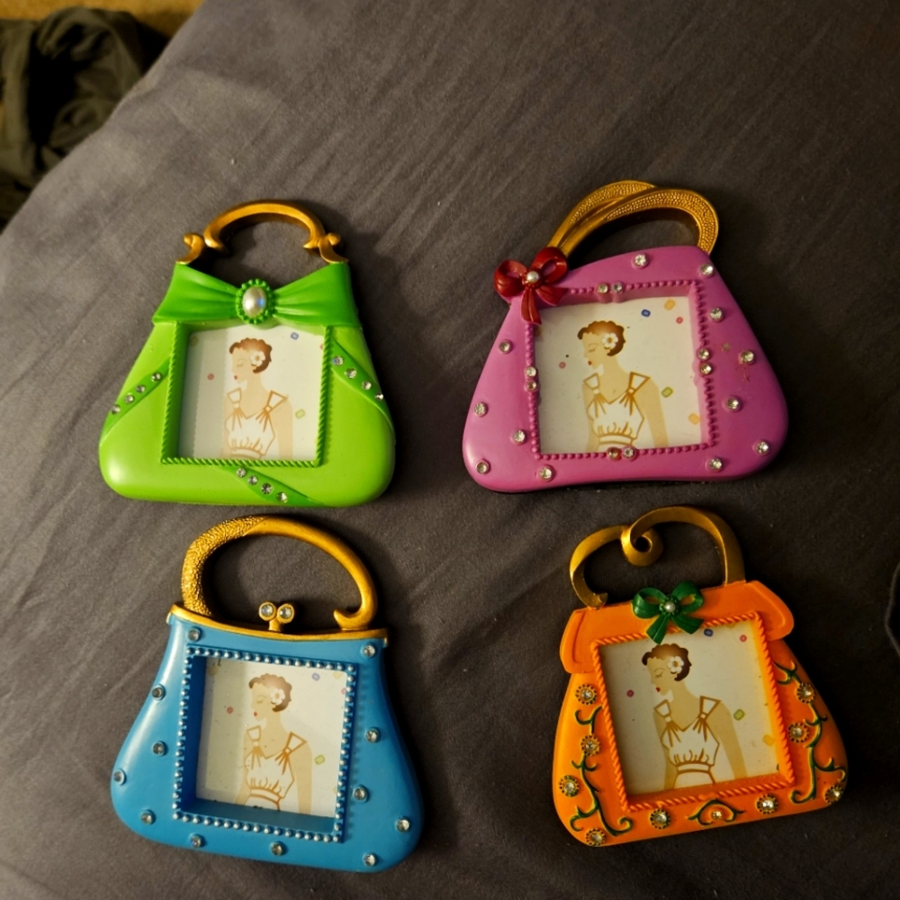 Handbag picture frames